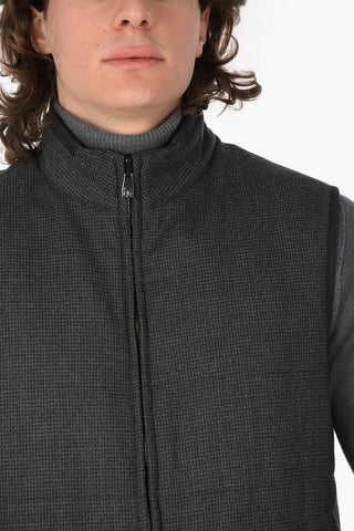 ID Reversible Houndsthooth IDENTITY Vest Jacket
