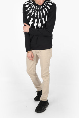 T-Shirt Girocollo FAIR ISLE THUNDERBOLT in Cotone