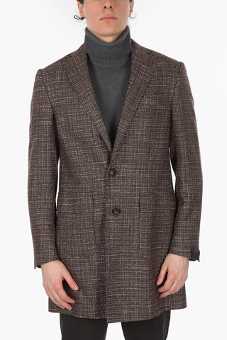 Cappotto Semifoderato in Lana e Seta