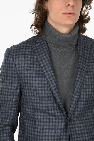 Gingham GATE Blazer with Patch Pockets