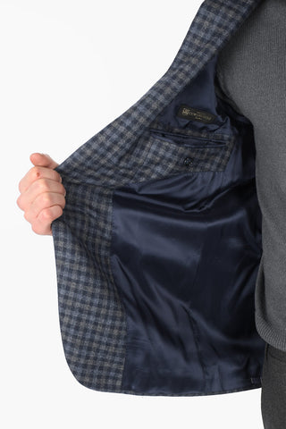 Gingham GATE Blazer with Patch Pockets