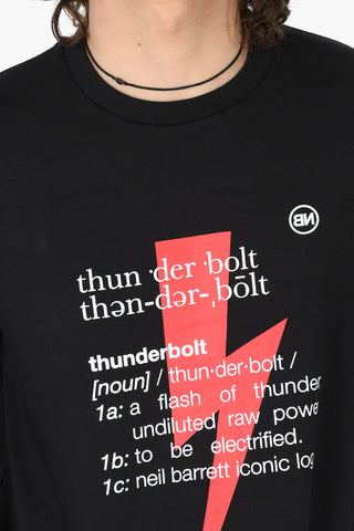 cotton THUNDERBOLT DEFINITION crew-neck Sweatshirt