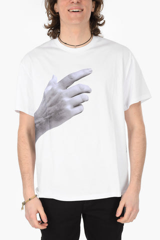 T-Shirt Girocollo THE OTHER HAND in Cotone