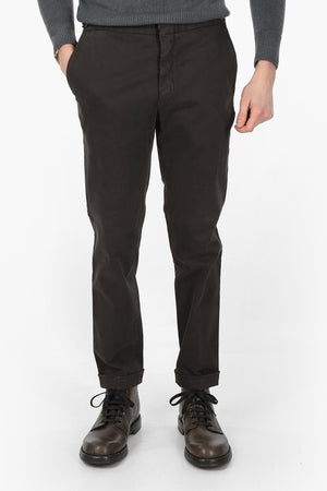 Stretch Cotton Trousers MORO