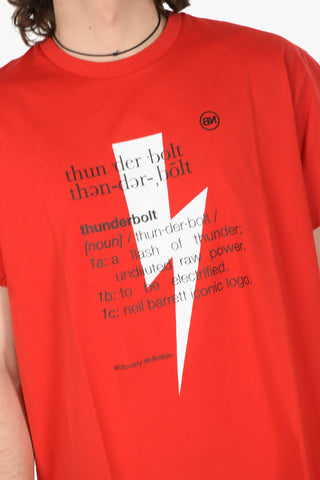 T-Shirt THUNDERBOLT DEFINITION in Cotone