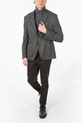 CC COLLECTION Bird's Eye Unlined Wool Blend Blazer