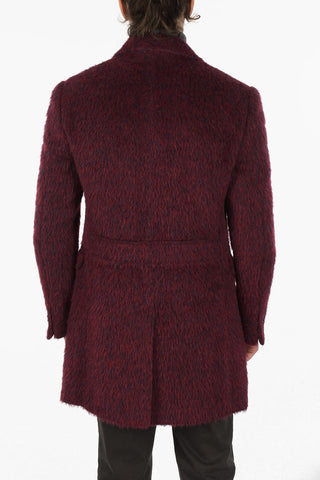 CC COLLECTION Double-breasted Fuzzy Coat