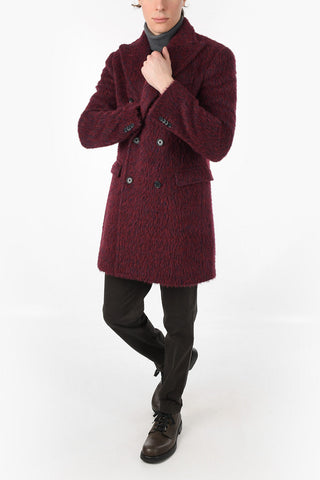 CC COLLECTION Double-breasted Fuzzy Coat