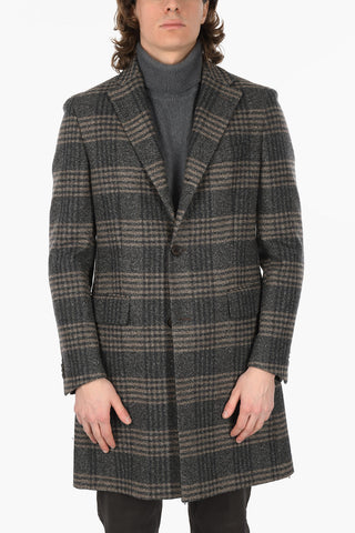 CC COLLECTION Single-breasted District Check Coat