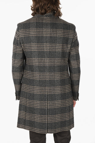 CC COLLECTION Single-breasted District Check Coat