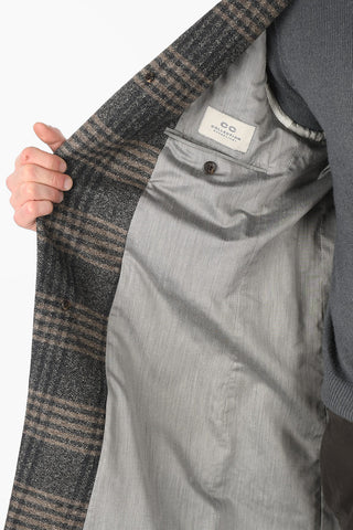 CC COLLECTION Single-breasted District Check Coat