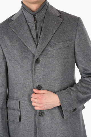 ID Cappotto Monopetto IDENTITY in Lana Vergine