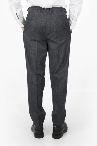 ID Pantaloni Herringbone a 2 Pinces