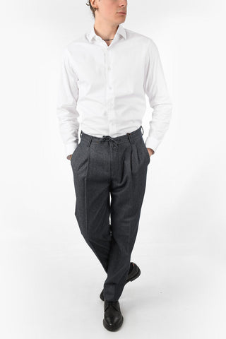ID Pantaloni Herringbone a 2 Pinces