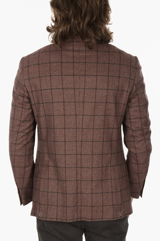Windowpane Check LEADER SOFT Virgin Wool Blazer