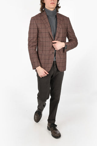 Windowpane Check LEADER SOFT Virgin Wool Blazer