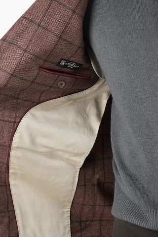 Windowpane Check LEADER SOFT Virgin Wool Blazer