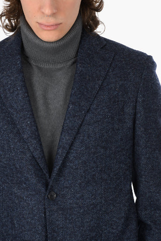 CC COLLECTION Blazer Herringbone RIGHT con Tasche a Toppa