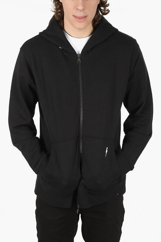 hooded sweatshirt with zip closure