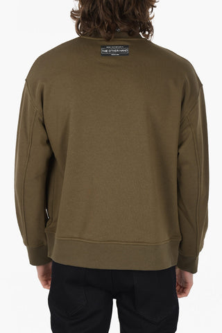 Crew Neck THE OTHER HAND Sweatshirt with 2 Pockets