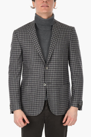 Gingham ACADEMY SOFT Blazer with Patch Pockets