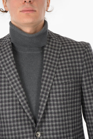 Gingham ACADEMY SOFT Blazer with Patch Pockets