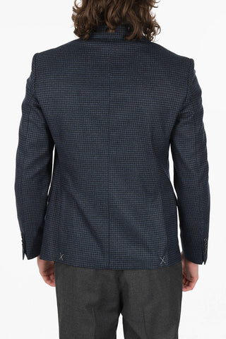 CC COLLECTION Houndstooth SPORTSWEAR Virgin Wool Blazer