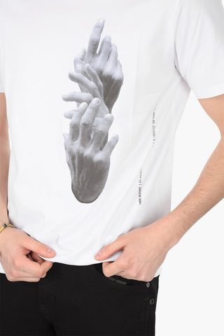 T-Shirt Girocollo THE OTHER HAND in Cotone