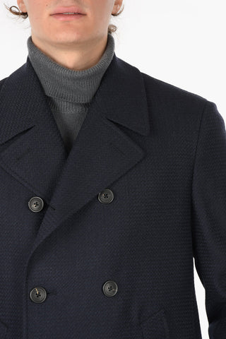 Double Breasted Peacoat with Padded Lining