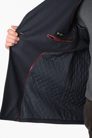 Double Breasted Peacoat with Padded Lining