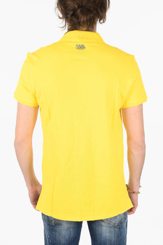 stretch cotton 2 button polo shirt