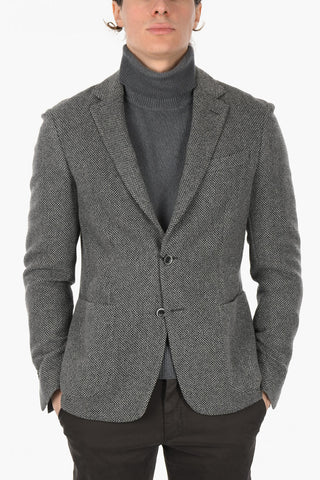 ID Unlined Barleycorn Wool and Cashmere Blazer