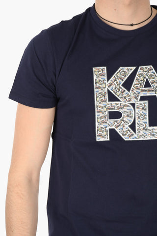 printed LIBRARY crew-new t-shirt