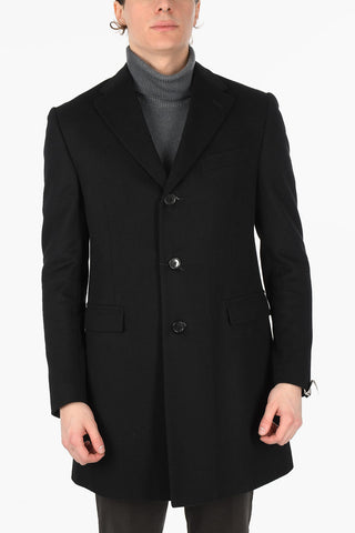 Virgin Wool 3 Button Coat