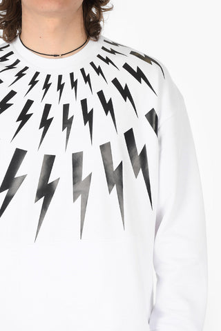 Maxi Pocket FAIR ISLE THUNDERBOLT Sweatshirt