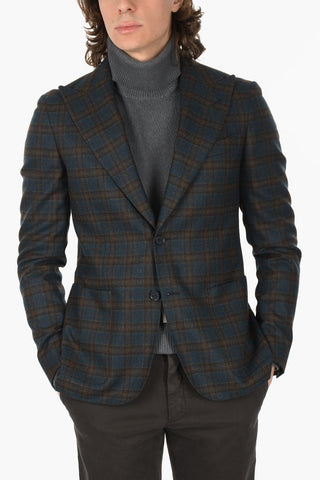 CC COLLECTION Plaid Check REWARD Blazer with Peak Lapel