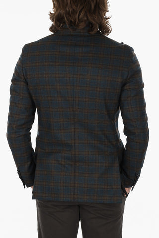 CC COLLECTION Plaid Check REWARD Blazer with Peak Lapel