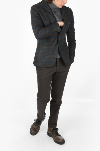 CC COLLECTION Plaid Check REWARD Blazer with Peak Lapel