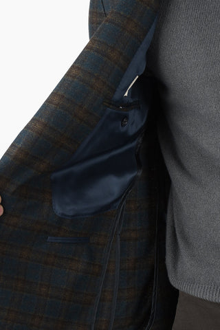 CC COLLECTION Plaid Check REWARD Blazer with Peak Lapel