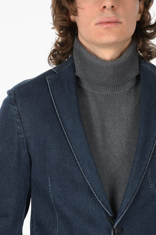 ID 2 Button Denim Blazer