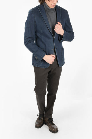 ID 2 Button Denim Blazer