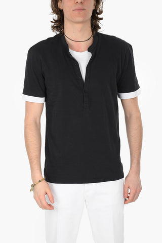 Buttoned SLIM FIT T-Shirt