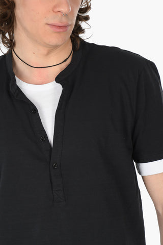 Buttoned SLIM FIT T-Shirt
