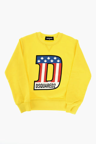 crew-neck sweatshirt with print