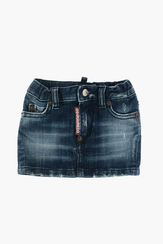 stretch denim skirt