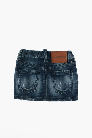stretch denim skirt