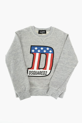 crew-neck sweatshirt with print