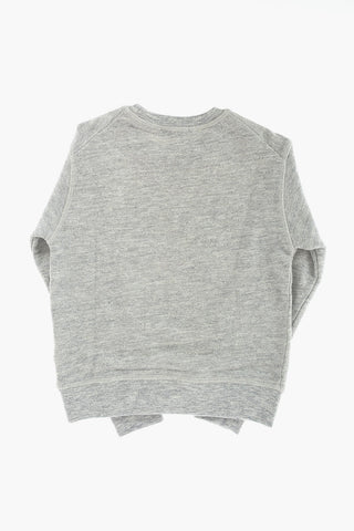 crew-neck sweatshirt with print