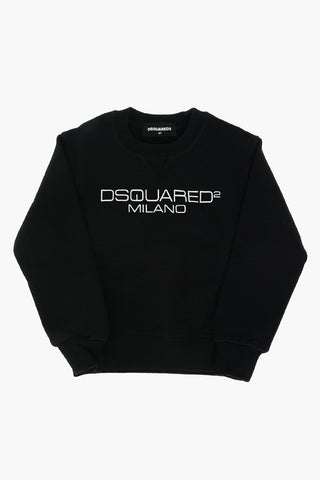 crew-neck sweatshirt with print