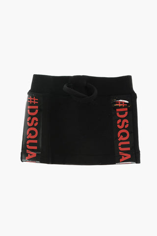 logoed side band skirt with patch pocket on the back
